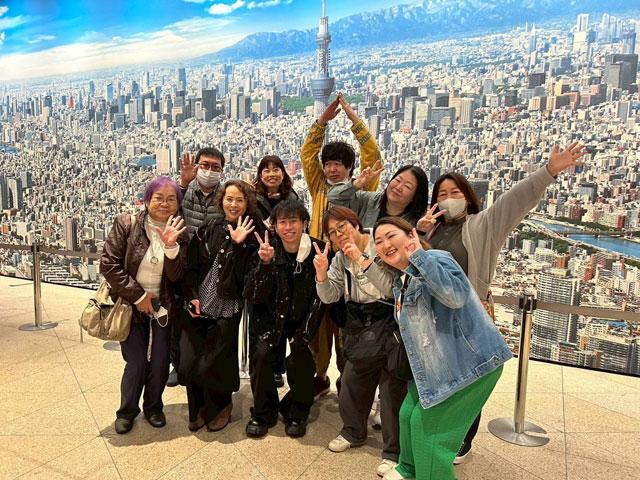 東京スカイツリーにて